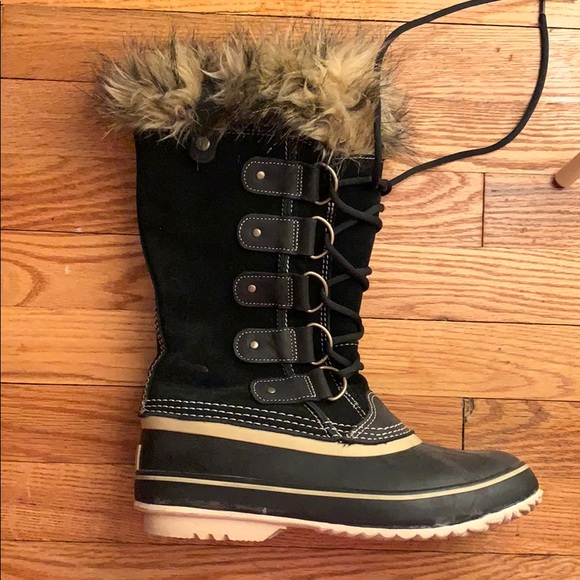 Sorel Shoes - Sorel Rain/Snow Boots Fur Trimming Rubber Toe Sz.8